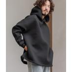 ショッピングボタン 【CAMBIO(カンビオ)】ボンディングハイネックボタンプルパーカー