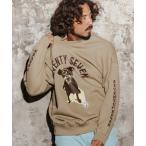 ショッピングmiddle 【seventy seven(セブンティセブン)】middle onz over size sweat shirt(77dog) スウェット(7725W150)
