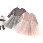 chu-ru One-piece детская одежда формальный церемония детское платье туника юбка младенец 1 лет день рождения новорожденный девочка 80 симпатичный празднование рождения подарок 