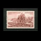 # America марка 1954 год Lewis * Clarke . осмотр .150 годовщина 