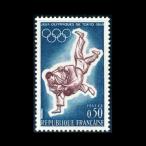 # Франция марка 1964 год Tokyo . колесо / Olympic 