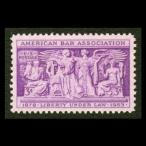 # America марка 1953 год America закон . ассоциация 75 годовщина / максимально высокий суд стена .