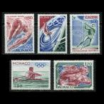 # Monaco марка 1976 год montoli все . колесо / Olympic 5 вид .