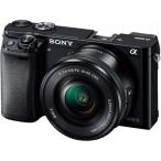 ソニー SONY α6000 パワーズームレンズキット ブラック ILCE-6000L B SDカード付き <プレゼント包装承ります>