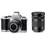 OLYMPUS ミラーレス一眼 OM-D E-M5 ダブルズームキット シルバー 1605万画素 防塵 防滴 OM-D E-M5 DZKIT SLV