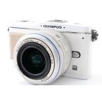 オリンパス OLYMPUS PEN E-P1 レンズキット ホワイト 美品 小型軽量 新品 SDカードストラップ付き