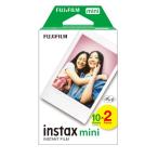 FUJIFILM フジフイルム チェキ専用フィルム ホワイト instax mini 2パック（10枚入り×2）