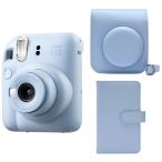 【アクセサリーセット】FUJIFILM フジフイルム チェキ INSTAX mini 12 パステルブルー