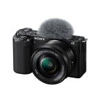 ショッピングSONY [新品]SONY ソニー VLOGCAM ZV-E10L B パワーズームレンズキットブラック