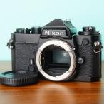 [ прекрасный товар ] исправно работающий товар * Nikon FE чёрный корпус пленочный фотоаппарат влагостойкий шкаф управление #08