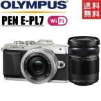 ショッピングオリンパス オリンパス OLYMPUS PEN E-PL7 ダブルレンズキット ブラック ミラーレス 一眼レフ 中古