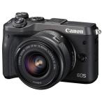 キヤノン Canon EOS M6 レンズキット ブラック ミラーレス 一眼レフ 中古
