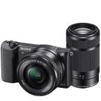 ソニー SONY α5100 ILCE-5100 ダブルレンズセット ブラック ミラーレス カメラ レンズ 中古