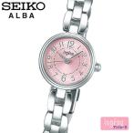 SEIKO ALBA セイコー アルバ アンジェーヌ クオーツ ブレスレット調 腕時計 5気圧防水 ステンレス カーブ無機ガラス シンプル 華奢 アクセサリー AHJK437