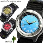 CACTUS カクタス 腕時計 子供 100M防水 ビーチコレクション ナイロンベルト マジックテープ キッズウォッチ ボーイズ CAC-45