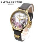 OLIVIA BURTON オリビアバートン 腕時計 レディース クオーツ プレゼント グレーベルト 花柄 ob16eg109