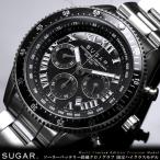 SUGAR. ソーラー クロノグラフ ウォッチ 10気圧防水 腕時計 メンズ 人気 ブランド 特価セール SALE 爆買