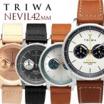 TRIWA/トリワ NEVIL 腕時計 クロノグラフ メンズ レディース ユニセックス ステンレス オーガニックレザー 日常生活強化防水 ストップウォッチ NEST