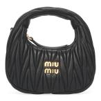 ミュウミュウ バッグ レディース MIUMIU ワンダー マテラッセレザー ホーボーミニバッグ 5BP078 N88 F0002 NERO ブラック