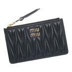 ショッピングミュウミュウ ミュウミュウ 財布 レディース MIUMIU マテラッセレザー 5MB060 2FPP NERO ブラック