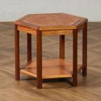  стол Англия щеки Англия Vintage Hexagon кофе скатерть-раннер стол кофе из дерева полки есть боковой подставка Vintage center #97775