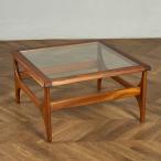  стол Англия щеки Stone Hill STONEHILL квадратное стекло кофе стол Stonehill кофе Британия Vintage центральный mid см .li#98728