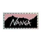 NANGA <br> тент графика наклейка-логотип розовый × черный наан ga