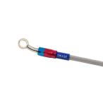 スウェッジラインプロ CT125・ハンターカブ フロントホースキット ホースエンド レッド＆ブルー ホースカラー クリア SWAGE-LINE PRO