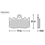 エスビーエス ブレーキパッド 796HF