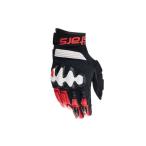 アルパインスターズ HALO LEATHER GLOVES(1304 BLACK WHITE BRIGHT RED) サイズ M Alpinesta…