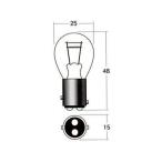 [ производитель прямая поставка ] Stanley Electric Stop tail лампочка A4854H 6V10/3W STANLEY