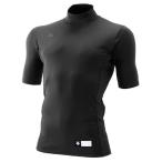 DESCENTEデサント 野球 アンダーシャツ ハイネック 半袖 リラックスフィットシャツ ブラック Sサイズ STD705