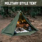 【CAMPLUS】ミリタリースタイルテント ソロテント ワンポールテント ポーランド軍幕 軍幕テント LAVVU ポンチョ 拡張幕 キャンプラス