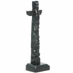 トーテムポール TOTEM POLE 置物 レプリカ黒 BOMA社製 ( THUNDERBIRD サンダーバード ) 15.5cm