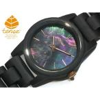 ショッピングLRG tense テンス 日本総輸入元 2年保証 カナダ 木製 40mm  ウッドウォッチ 腕時計 メンズ 日本製ムーブメント シンプル ダークサンダルウッド