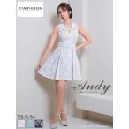 ショッピング半額以下 半額以下【SALE】【Andy/アンディ】フラワーレース/ ジッパー/ ノースリーブ/ サイドプリーツ/ フレア/ ミニドレス/ ワンピース/ キャバドレス [AN-ON2820]