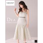 【DEA. by ROBE de FLEURS】ドット/ ジャガード/ ジッパー/ ベア/ キャミ/ マーメイド/ フレア/ ミディドレス/ キャバドレス/ ワンピース [DE4333]