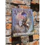  America жестяная пластина табличка America LET FREEDOM REIGN american смешанные товары America смешанные товары интерьер стена украшение популярный модный бренд импорт 