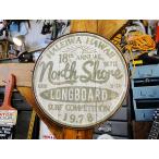 ハレイワ　ハワイ ノースショアーのサーフィン大会　ブリキ看板　■ アメリカン雑貨 アメリカ雑貨 爆買