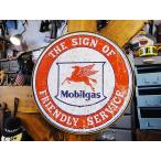 Yahoo! Yahoo!ショッピング(ヤフー ショッピング)モービルガス　ブリキ看板　フレンドリーサービス  アメリカン雑貨 アメリカ雑貨