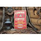 カウボーイコーヒーカクタス　木製看板　アメリカ雑貨 アメリカン雑貨