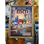 ポスターフレーム (m&m's/マンハッタン) ポスター&木製フレームのセット ■ アメリカン雑貨 アメリカ雑貨