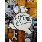 タイドル　ファットワークマン　エンボスティンサイン ■ アメリカン雑貨 アメリカ雑貨 看板