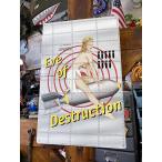 ピンナップガールのミリタリーアートブリキ看板（Eve of Destruction 明日なき世界） ■ アメリカン雑貨 アメリカ雑貨