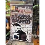 バンクシー　ストリートアート　オフィシャルステッカー　（傘を持ったラット/2004年作）　■　アメリカン雑貨　アメリカ雑貨