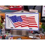 ショッピングアメリカンイーグル 風になびく星条旗　ライセンスプレート　（イーグルポール）　■ アメリカ雑貨 アメリカン雑貨