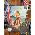 aro - *f ром * Вайкики жестяная пластина табличка # american смешанные товары America смешанные товары 