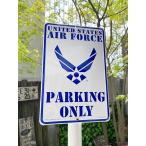 Yahoo! Yahoo!ショッピング(ヤフー ショッピング)U.S.エアフォース専用駐車場　ミニブリキ看板 ■ アメリカン雑貨 アメリカ雑貨