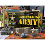 U.S.アーミー　ミリタリーライセンスプレート　（現行ロゴ/ARMY）　■ アメリカン雑貨 アメリカ雑貨