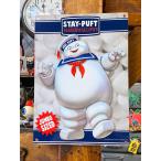 映画　ゴーストバスターズ　マシュマロマン　ミニブリキ看板 ■ アメリカン雑貨 アメリカ雑貨